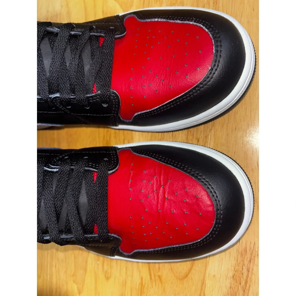 Air Jordan 1 Mid Bred Black Gym Red White DQ8426-067 Mens Size 12 Sneaker Shoes